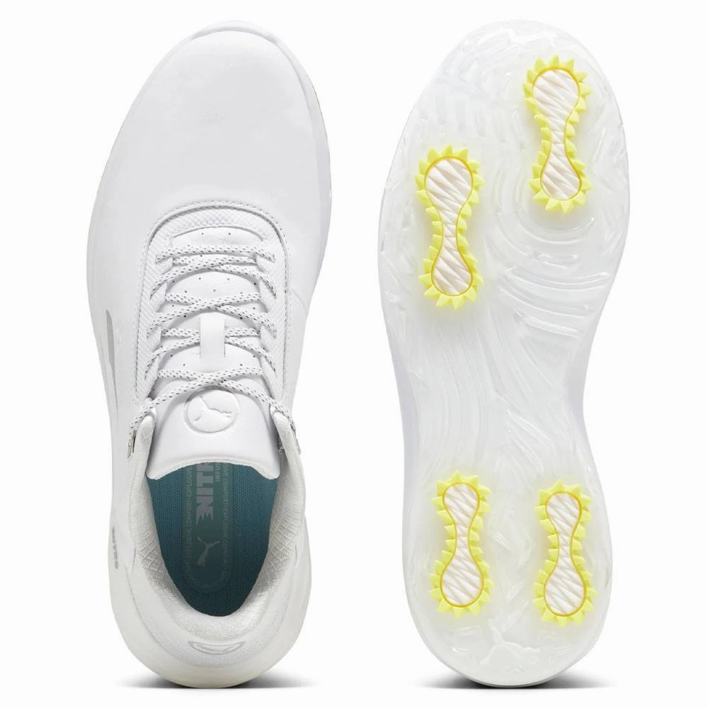 All-Season Sneakers, Versatile Trainers PUMA Phantomcat Nitro Golf Shoes White/Silver/Feather Gray - 24 Men