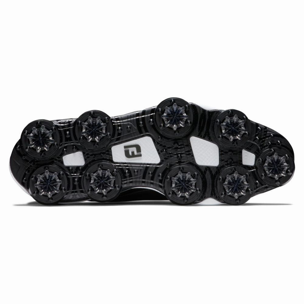 Modern Design Shoes FootJoy Men's Tour Alpha Cleated Laced Golf Shoe - Black/White/Silver