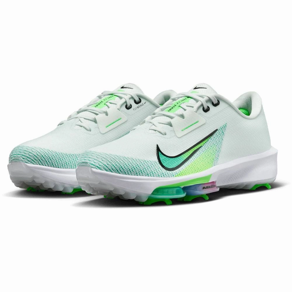 Quick Dry Shoes, Luxury Sneakers, Contemporary Design Sneakers Nike Air Zoom Infinity Tour Next 2 Golf Shoes Barely Green/Black/White/Green Strike - FW24 Unisex