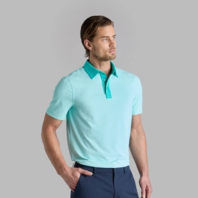 Feeder Stripe High Gauge Jersey Polo Siren G/Fore men's golf fashion