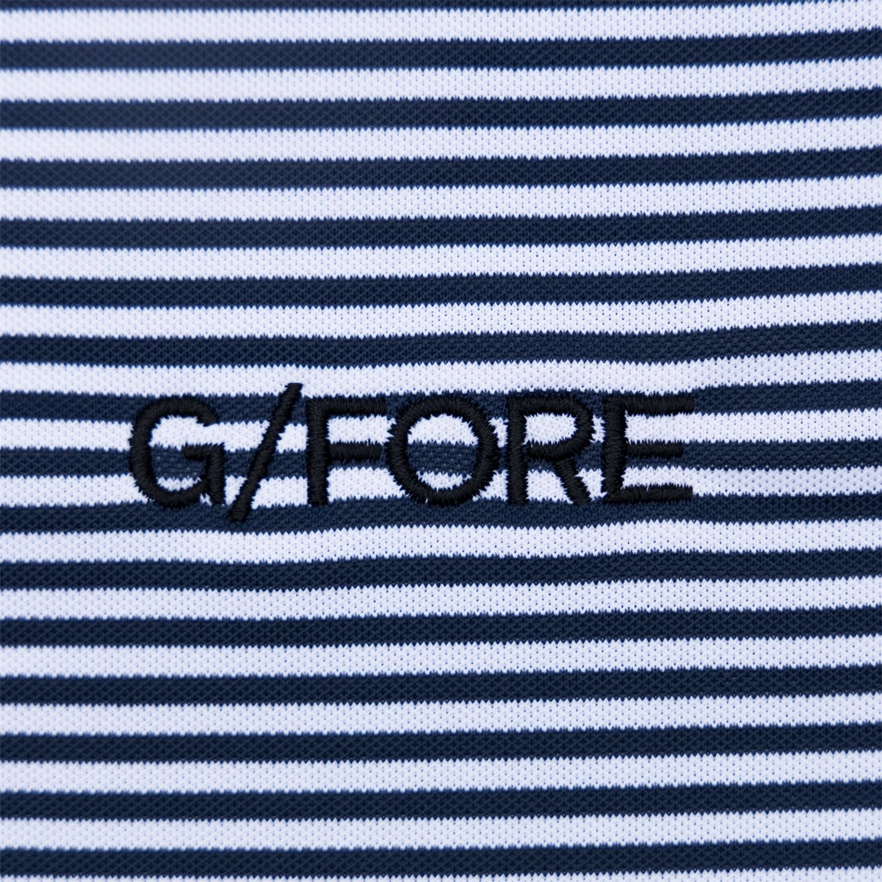 Feeder Stripe Tech Pique Embroidered Tailored Fit Polo Twilight G/Fore Men's Fashion