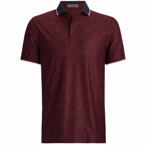 Fingerprint Tech Pique Polo Cabernet G/Fore men's golf fashion