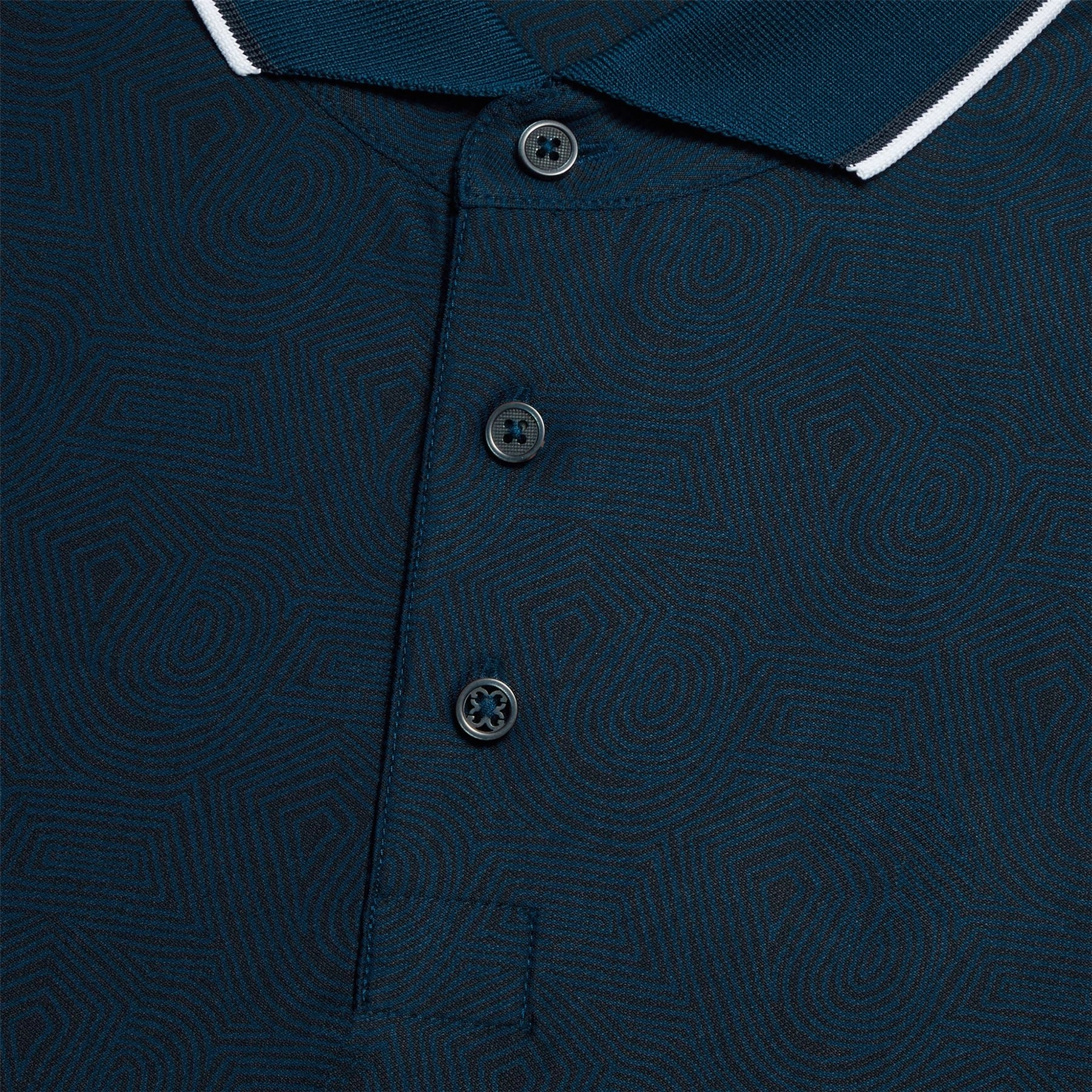 Fingerprint Tech Pique Polo Deep Sea G/Fore Men's Fashion