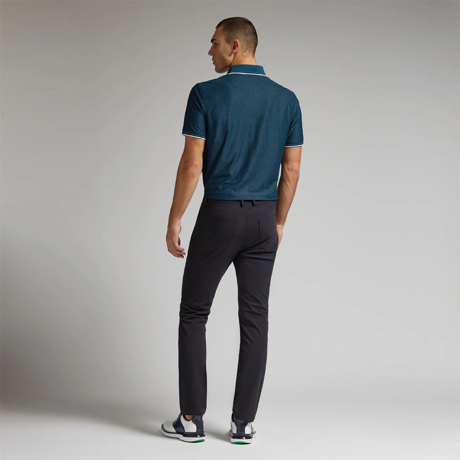 Fingerprint Tech Pique Polo Deep Sea G/Fore Men's Fashion