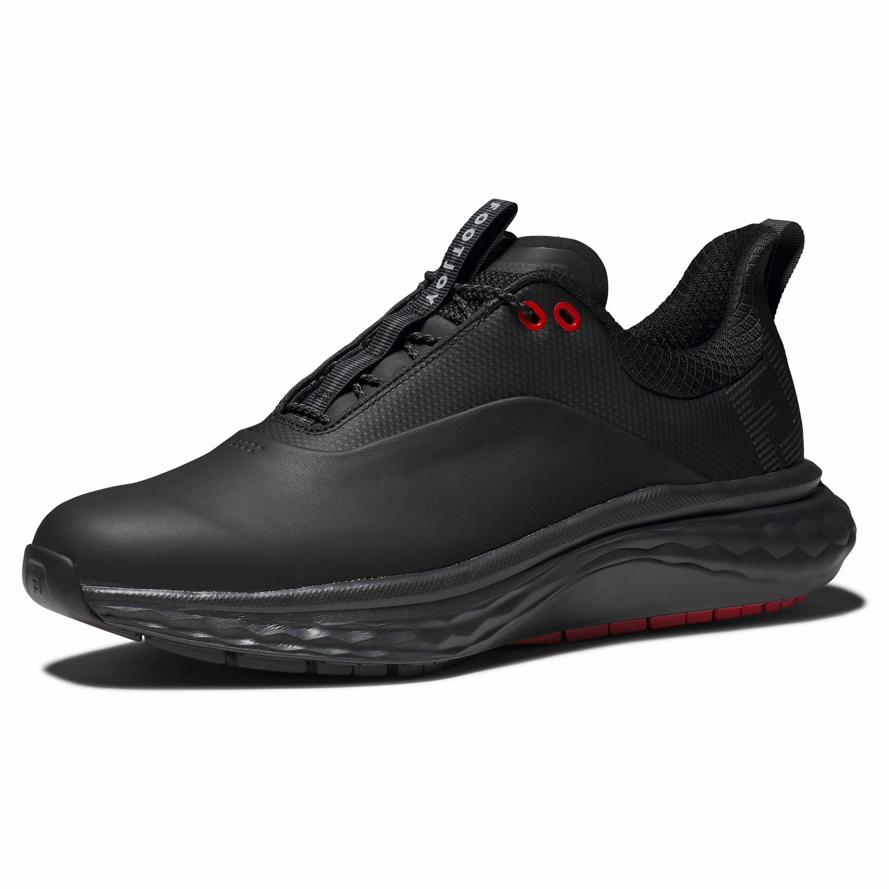 FJ Quantum Golf Shoes Black/Grey/Red Premium Men's Golf Shoes