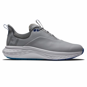 FJ Quantum Golf Shoes Grey/White/Blue Premium quality mens golf shoes