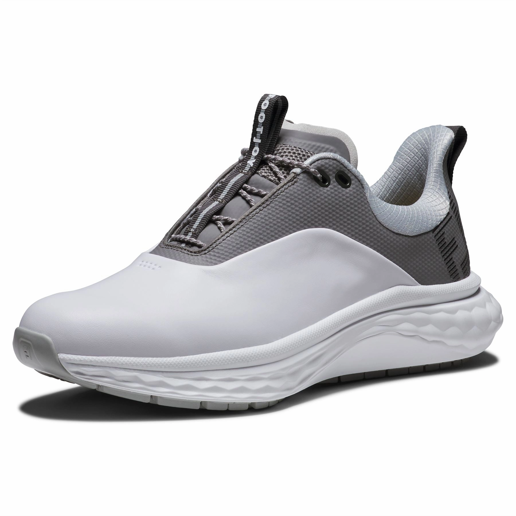 FJ Quantum Golf Shoes White/Grey/Silver Premium Men's Golf Shoes