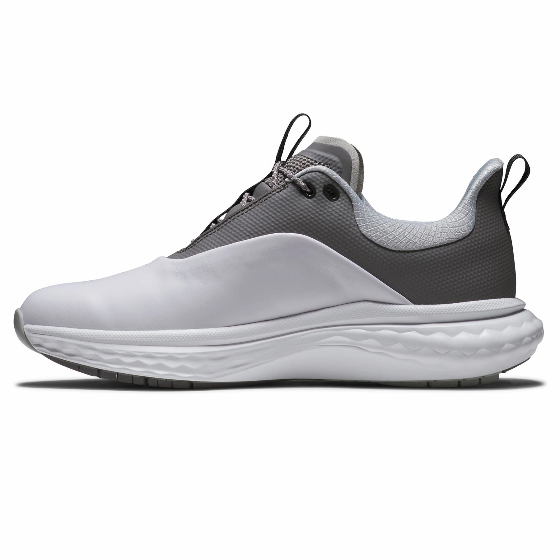 FJ Quantum Golf Shoes White/Grey/Silver Premium Men's Golf Shoes