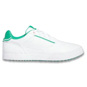 Stylish Comfort Shoes Flex Ride Adidas RetroCross Spikeless Golf Shoes Cloud White/Court Green/Cloud White - 23 Men Breathable Knit Trainers