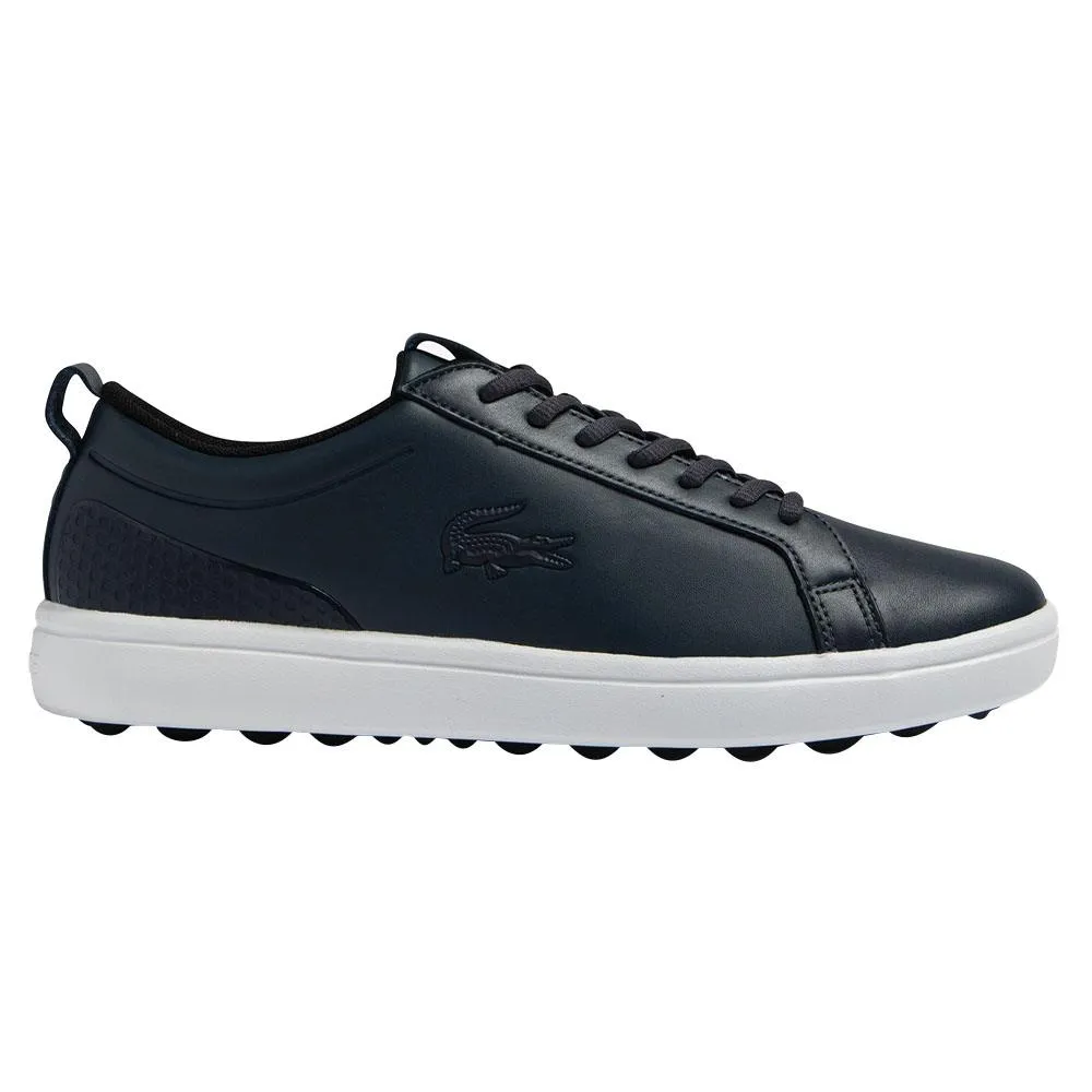 Urban Casual Shoes Flexible Sole Shoes Lacoste G Elite Synthetic Spikeless Golf Shoes Navy/White - 23 Men Ease Flow