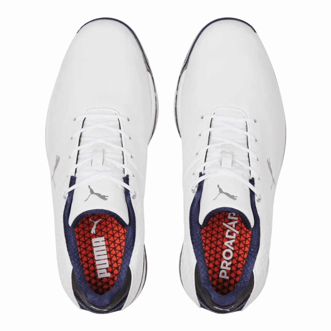 Puma ProAdapt Alphacat Leather Golf Shoes 376044 Knit Sneakers, Air-Cushioned Shoes