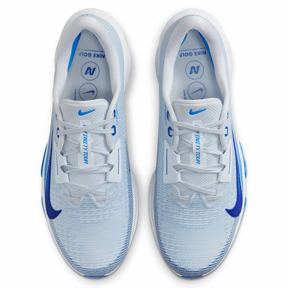 Soft Sole Sneakers Nike Air Zoom Infinity Tour Next 2 Golf Shoes Football Gray/Deep Royal Blue/Game Royal - FW24 Unisex Work Safety Shoes