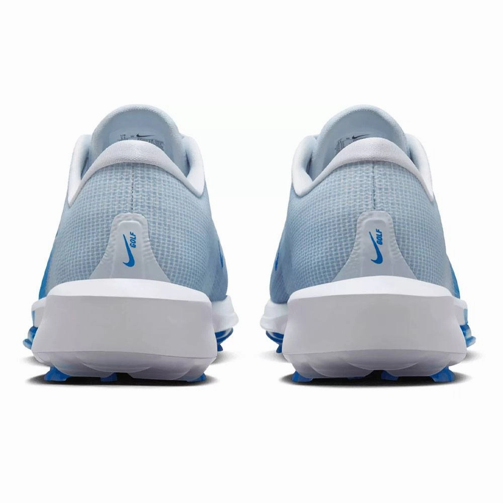 Nike Air Zoom Infinity Tour Next 2 Golf Shoes Football Gray/Deep Royal Blue/Game Royal - FW24 Unisex Flexible Trainers, Breathable Mesh Shoes