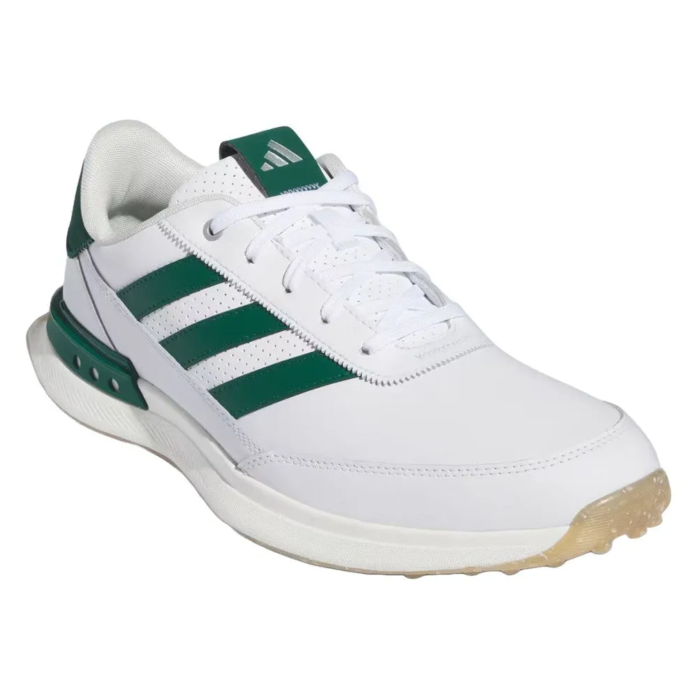 Adidas S2G Leather 24 Spikeless Golf Shoes Cloud White/Collegiate Green/Gum - 24 Men Everyday Runners, Padded Sandals, Gel Cushioned Sneakers