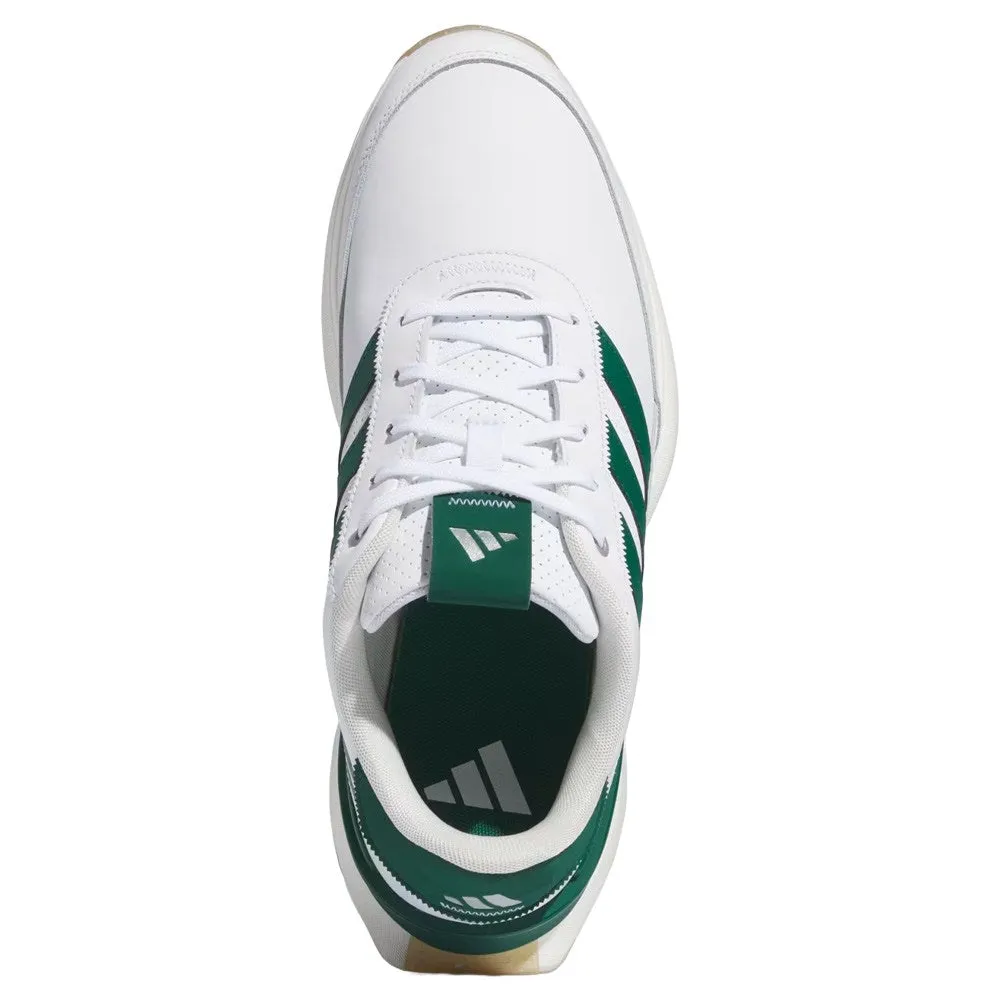 Adidas S2G Leather 24 Spikeless Golf Shoes Cloud White/Collegiate Green/Gum - 24 Men Cozy House Slippers, Walking Shoes, Futuristic Shoes