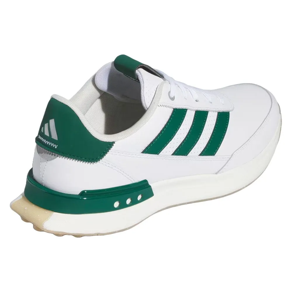 Shock Absorbent Shoes Adidas S2G Leather 24 Spikeless Golf Shoes Cloud White/Collegiate Green/Gum - 24 Men
