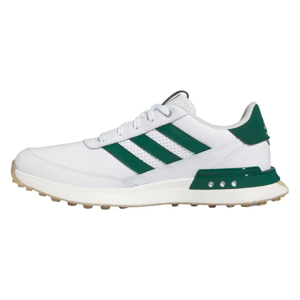 Adidas S2G Leather 24 Spikeless Golf Shoes Cloud White/Collegiate Green/Gum - 24 Men Cool Street Shoes, Quick Dry Shoes, Breathable Shoes