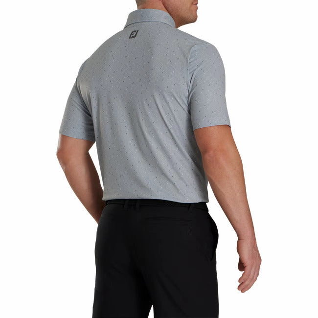 Footjoy 24 Tweed Texture Polo - Grey Cliff FootJoy Men's Clothing