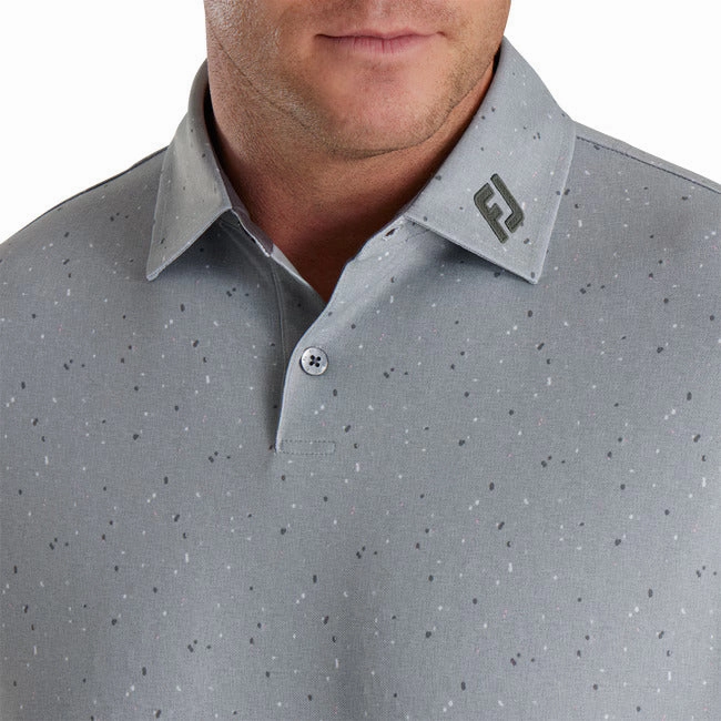 Footjoy 24 Tweed Texture Polo - Grey Cliff FootJoy Men's Clothing