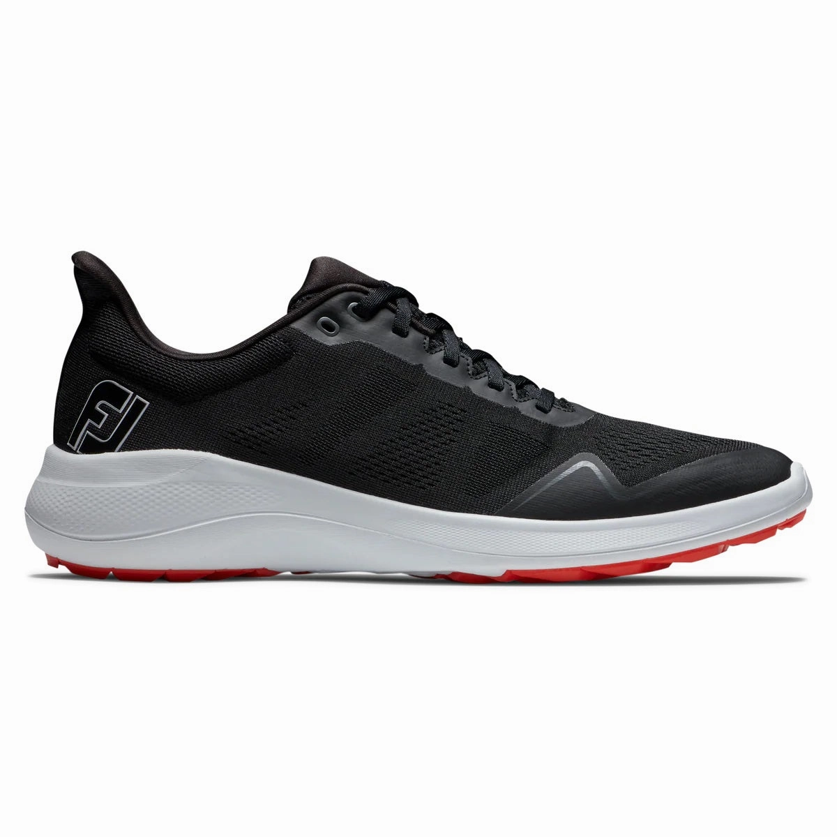 FootJoy Flex Golf Shoes Black/White/Red 56141 (Previous Season Style) Men's Shoes from Other Brands