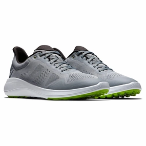 FootJoy Flex Golf Shoes Grey/Lime 56142 (Previous Season Style) Men's shoes from other brands