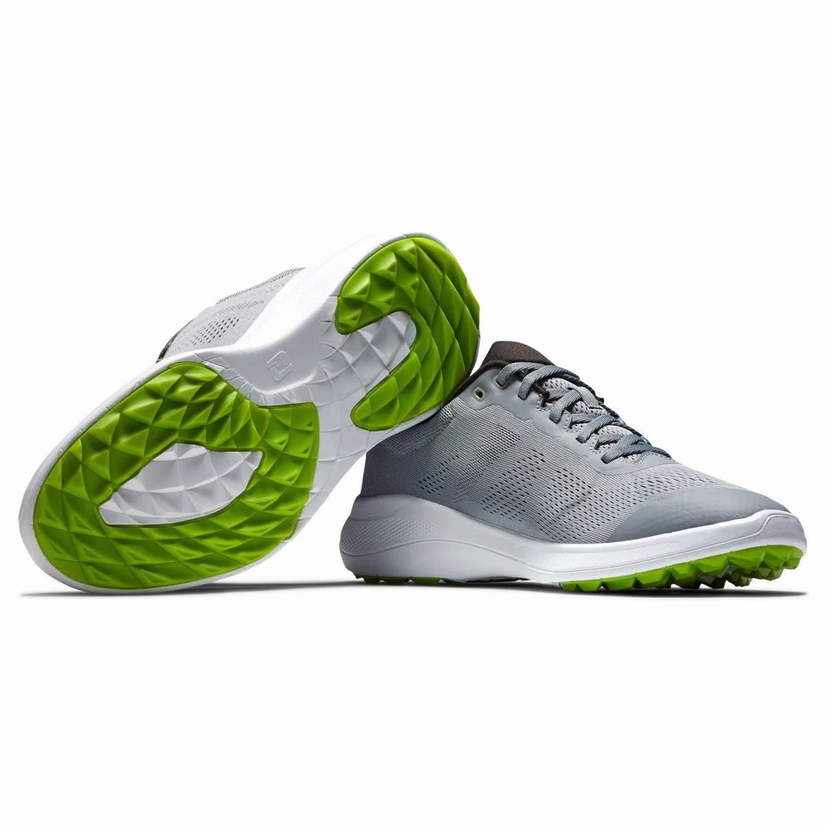 FootJoy Flex Golf Shoes Grey/Lime 56142 (Previous Season Style) Men's Shoes from Other Brands