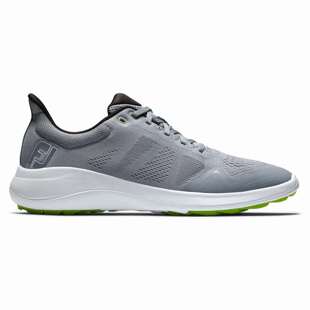 FootJoy Flex Golf Shoes Grey/Lime 56142 (Previous Season Style) Men's Shoes from Other Brands