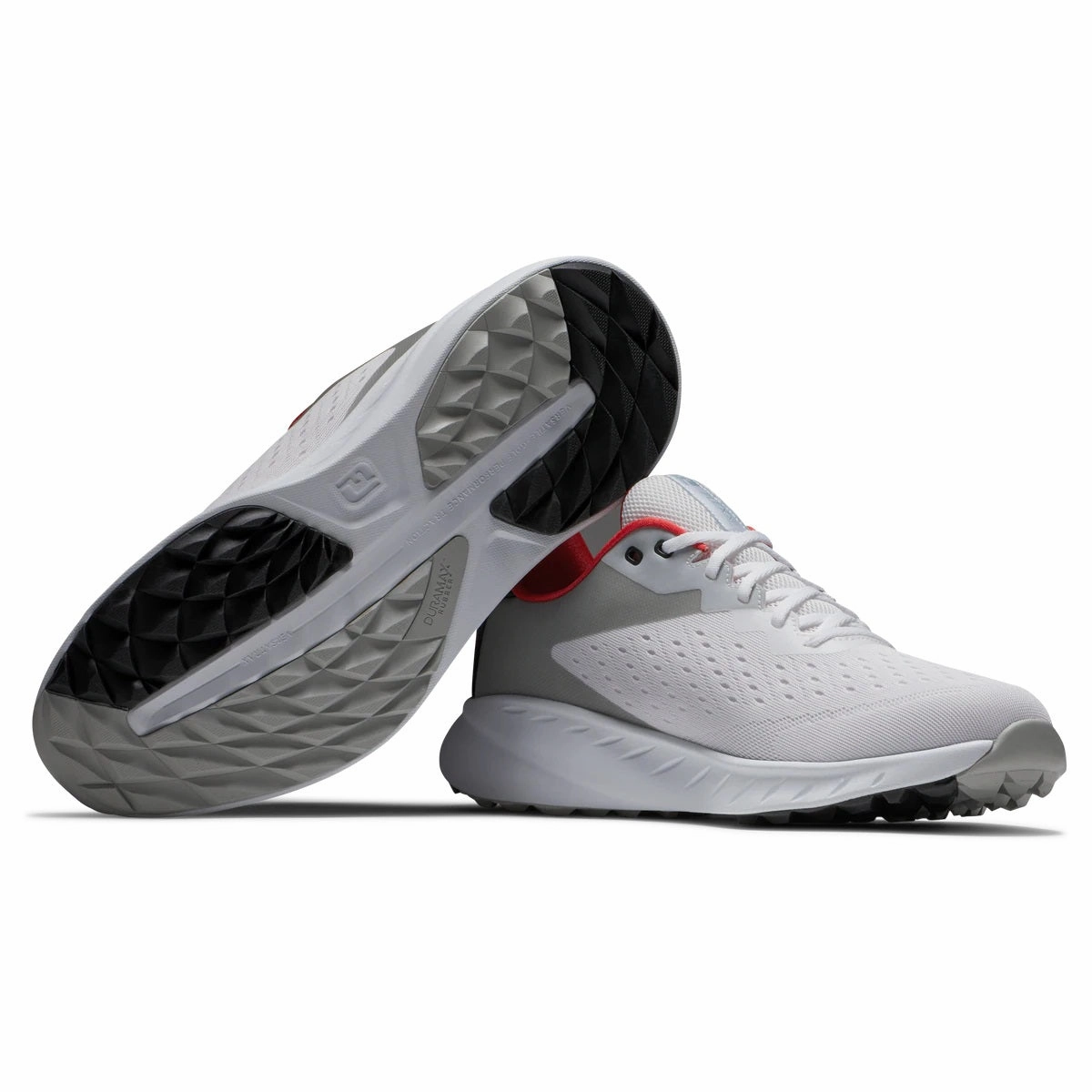 FootJoy Flex XP Golf Shoes 56277 White/Black/Red (Previous-Season Style) Men's Shoes from Other Brands