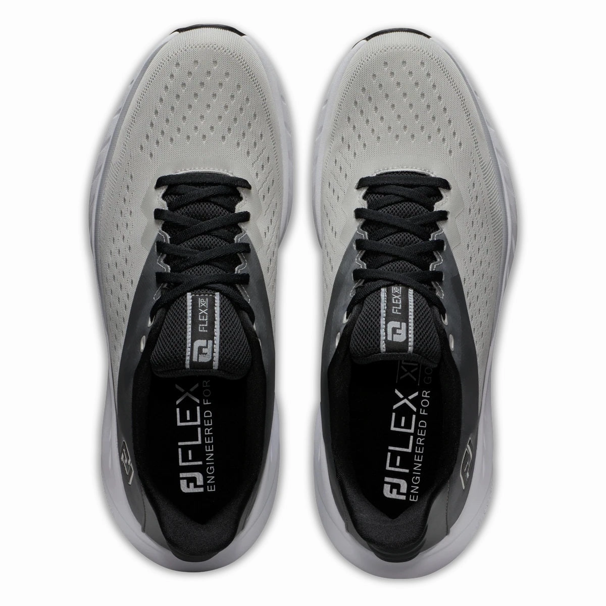 FootJoy Flex XP Golf Shoes Grey/White/Black 56281 (Previous-Season Style) Men's Shoes from Other Brands