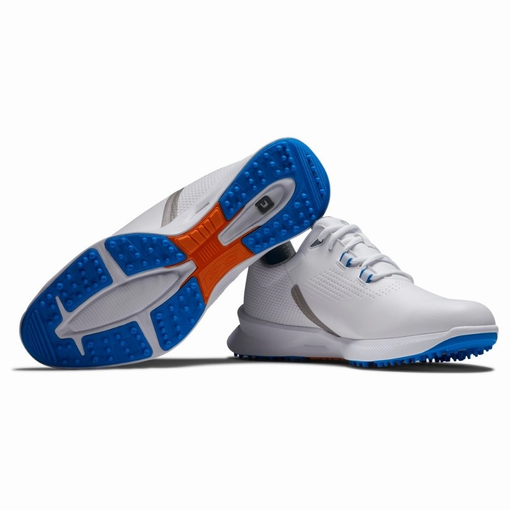 FootJoy Fuel Mens Golf Shoes White/Blue Jay 55440 (Previous Season Style) Men's Shoes from Other Brands