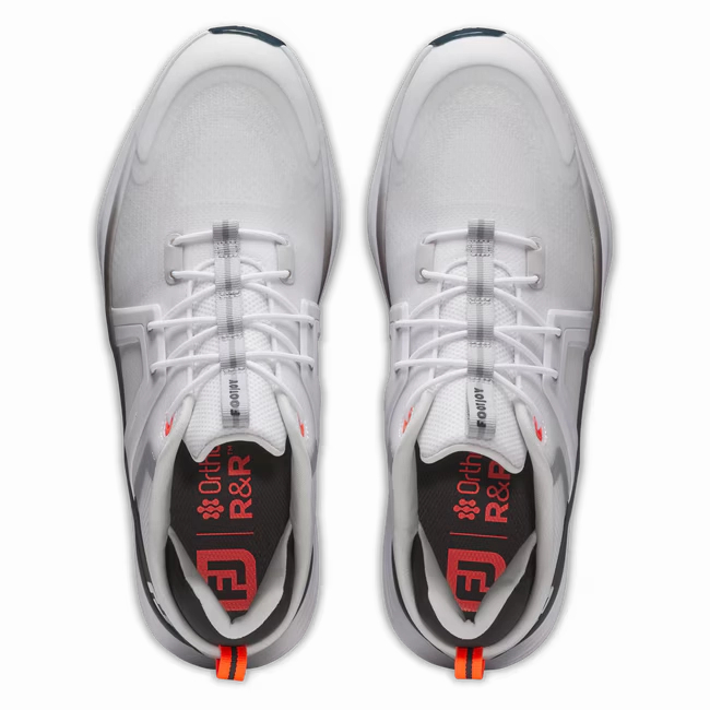 FootJoy Hyperflex Golf Shoe - White/Black/Red Men's Spiked Golf Shoes