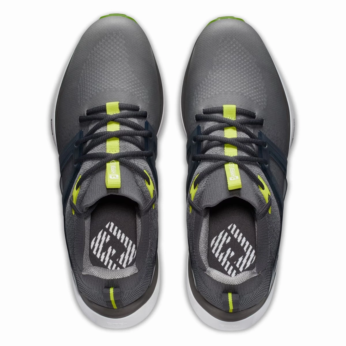 FootJoy HyperFlex Golf Shoes 51044 Grey/Charcoal/Lime (Previous Season Style) Men's Shoes from Other Brands
