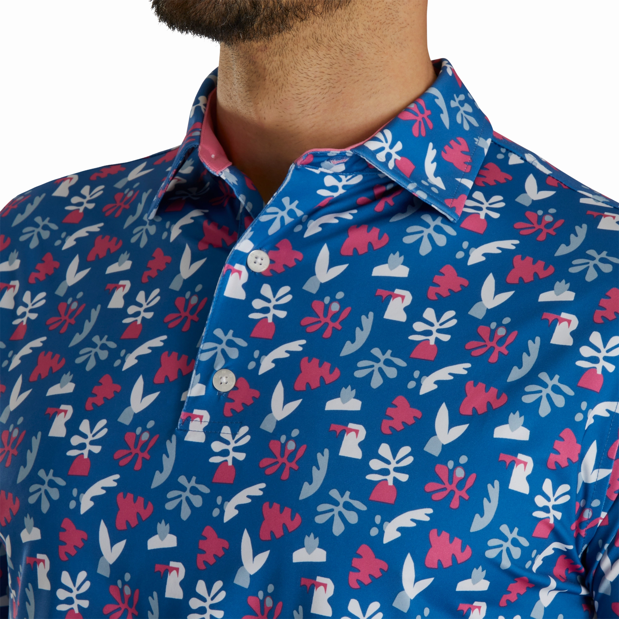 FootJoy Jungle Leaves Lisle Polo FootJoy Men's Clothing