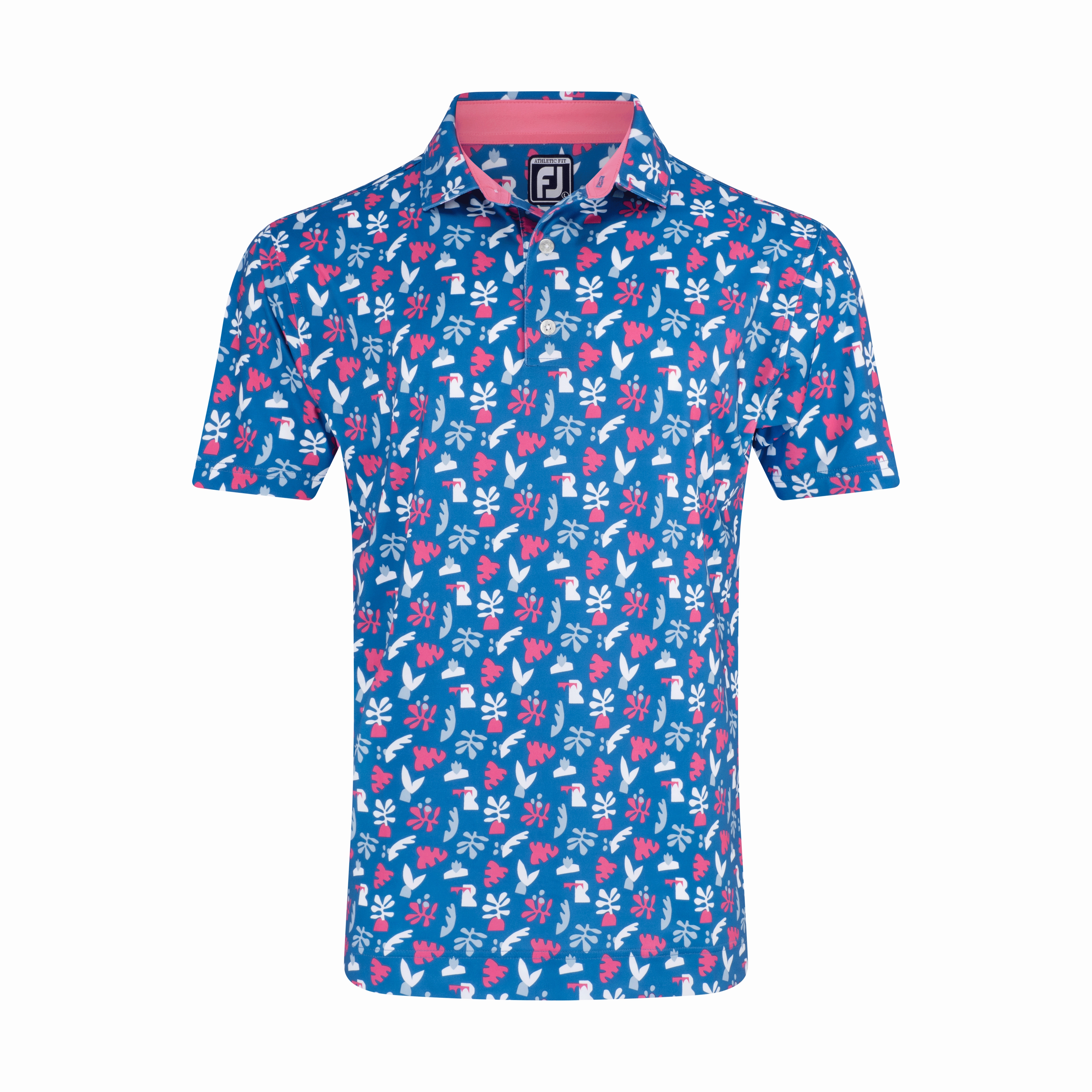 FootJoy Jungle Leaves Lisle Polo FootJoy men's golfwear and polos