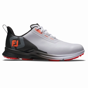 FootJoy Men's FJ Fuel Golf Shoe 55420 - White/Black/Coral Men's shoes from other brands