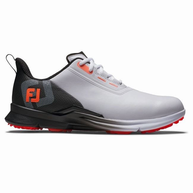 FootJoy Men's FJ Fuel Golf Shoe 55420 - White/Black/Coral Men's shoes from other brands