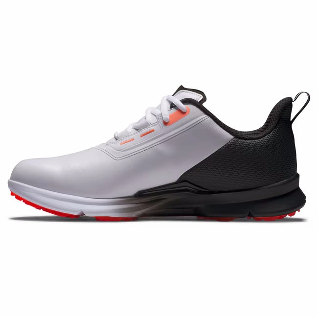 FootJoy Men's FJ Fuel Golf Shoe 55420 - White/Black/Coral Men's Shoes from Other Brands