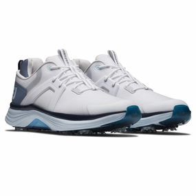FootJoy Men's HyperFlex Golf Shoes - 55471 White/Slate/Blue Men's shoes from other brands