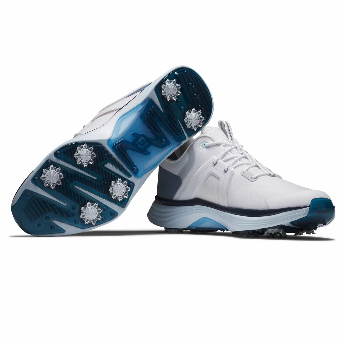 FootJoy Men's HyperFlex Golf Shoes - 55471 White/Slate/Blue Men's Shoes from Other Brands