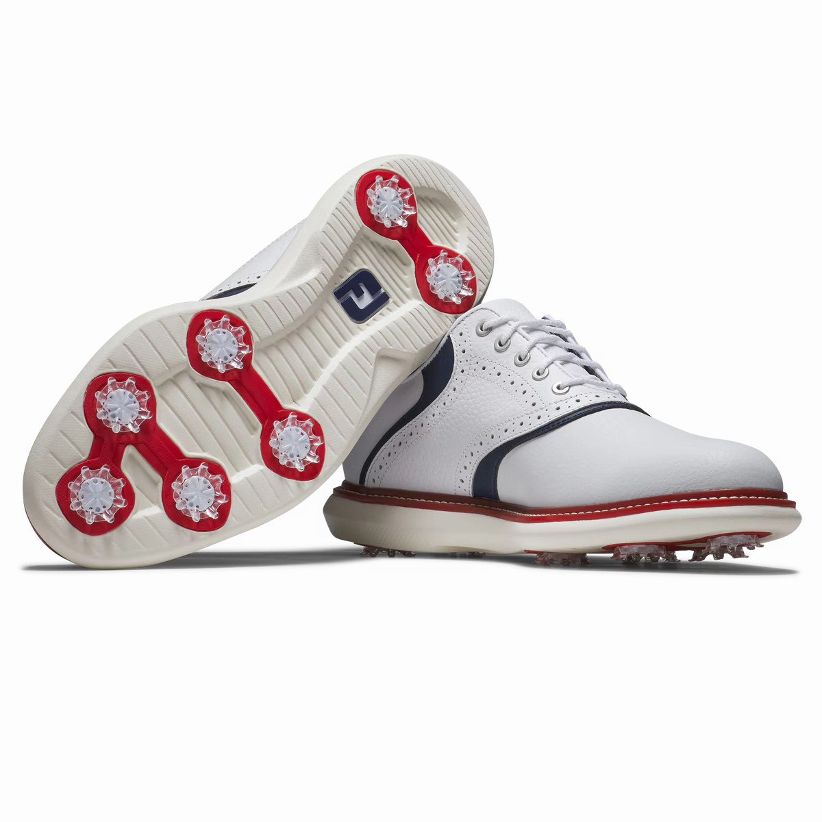 FootJoy Men`s Limited Edition Coastal Traditions Golf Shoes - White/Navy/Red FootJoy Men's Clothing