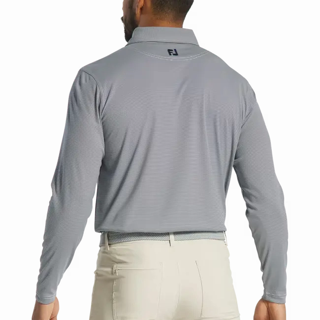 FootJoy Men's Long Sleeve Micro Stripe Polo FootJoy Men's Clothing