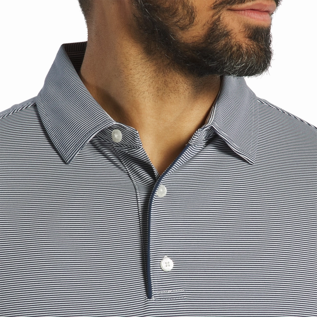 FootJoy Men's Long Sleeve Micro Stripe Polo FootJoy Men's Clothing