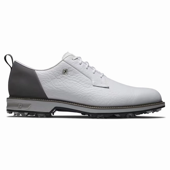 Footjoy Men`s Premiere Series Golf Shoes - Field LX - White/Grey Spiked golf shoes for men