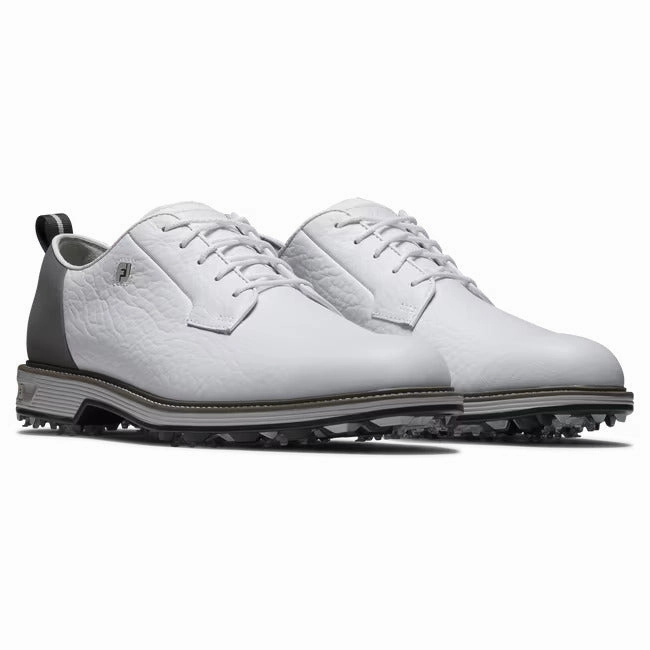 Footjoy Men`s Premiere Series Golf Shoes - Field LX - White/Grey Men's Spiked Golf Shoes