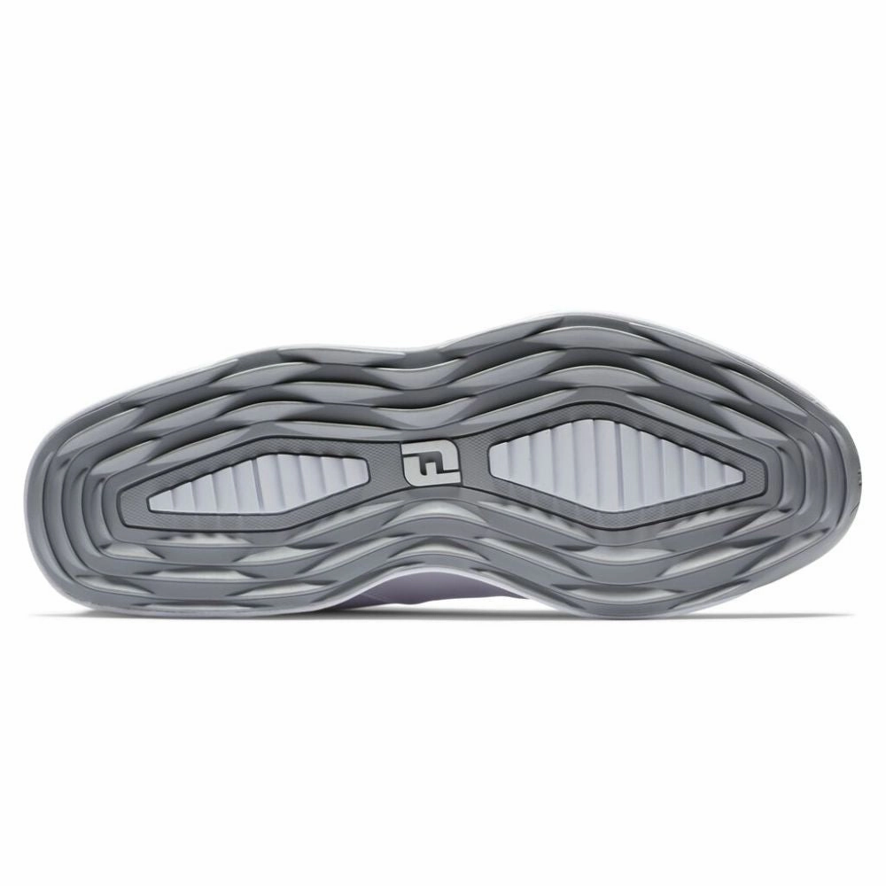 FootJoy Men's ProLite Spikeless Laced Golf Shoes - White/Grey Men's Shoes from Other Brands