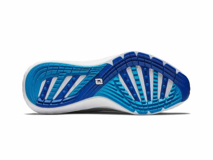 FootJoy Men's Quantum - Grey/White/Blue Golf Shoes FootJoy Men's Golf Shoes