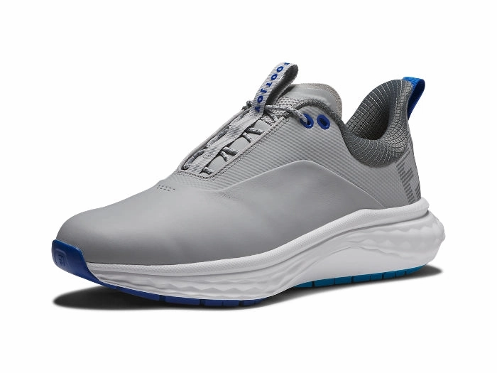 FootJoy Men's Quantum - Grey/White/Blue Golf Shoes FootJoy Men's Golf Shoes