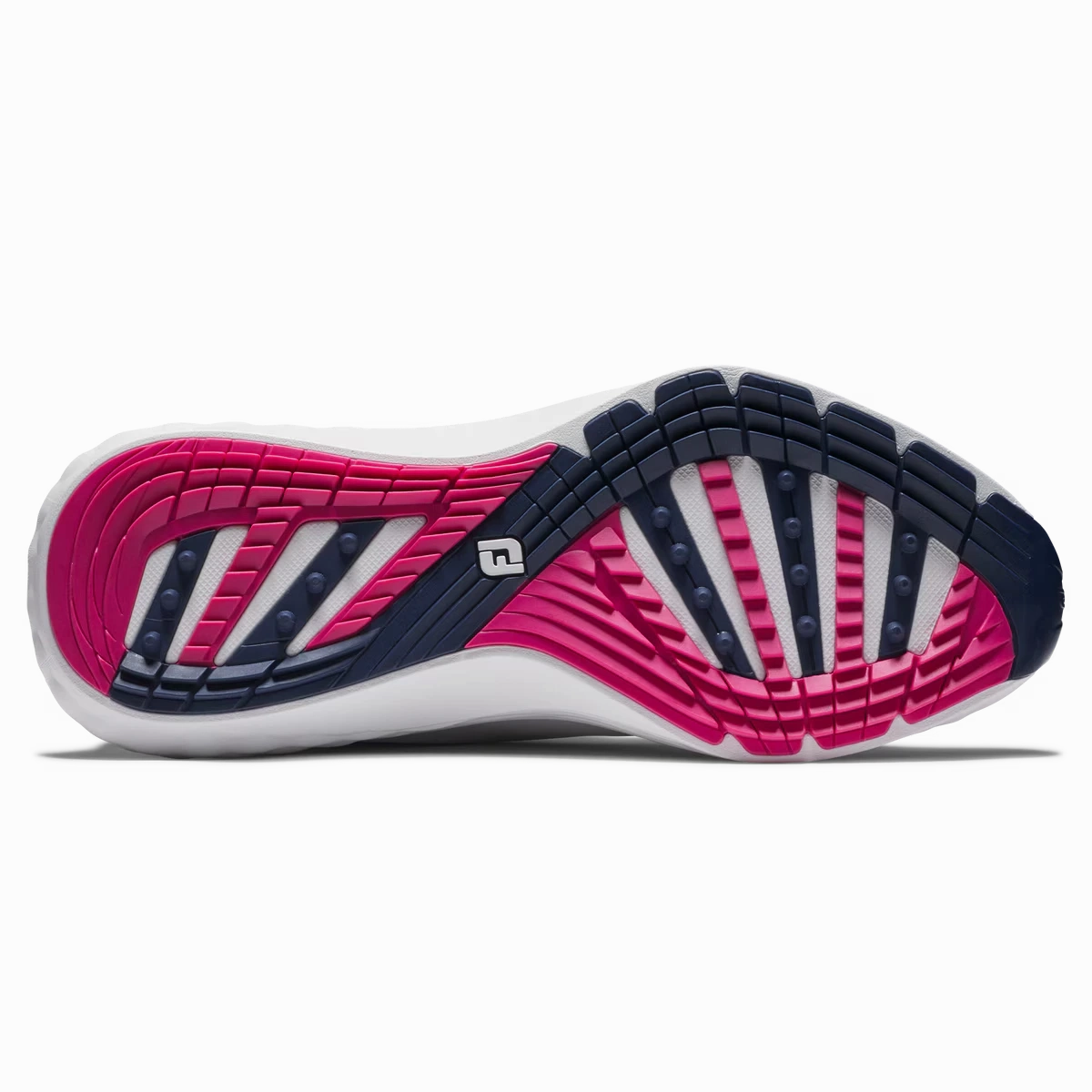 FootJoy Men's Quantum Golf Shoes - White/Blue/Pink Lightweight Men's Spikeless Golf Shoes