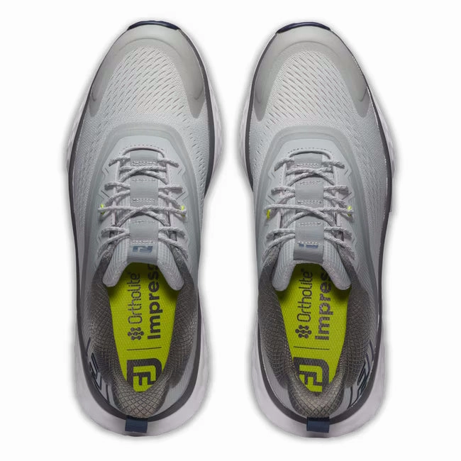 FootJoy Men's Quantum Spikeless Golf Shoe - 56991 Grey/White/Blue Men's Shoes from Other Brands