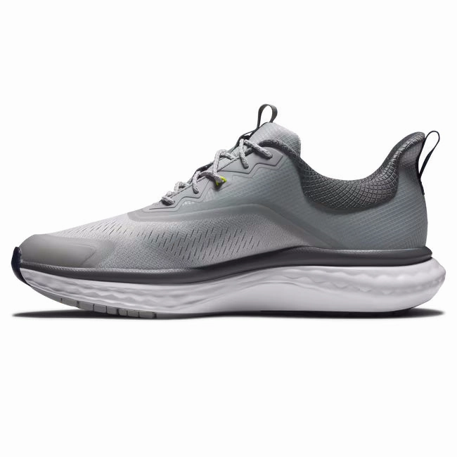 FootJoy Men's Quantum Spikeless Golf Shoe - 56991 Grey/White/Blue Men's Shoes from Other Brands
